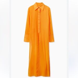 COS Bright Orange Shirt Dress